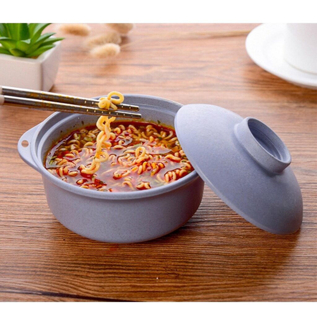 1 Creative Japanese-Style Instant Noodle Bowl With Lid Student Noodle ...