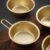 1Pc Gold Color Korean Traditional Aluminum Round Rice Bowl Wine Cup with Handle for Makgeolli Korean Wine Cup