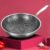 32cm Kitchen Wok Pan Uncoated Fying Pan 7-layer stainless Steel Forging For Electric, Induction and Gas Stoves Healthy Cookware