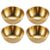 4pcs Stainless Steel Golden Sauce Dishes Appetizer Seasoning Serving Dishes Sets Tray Spice Plates Kitchen Tableware