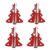 4PCS Christmas Tree Cutlery Bag Unique Exquisite Cutlery Holder Organizer Christmas Table Knife Fork Holder Party Decor 21X17cm