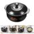 Pot Ceramic Cooking Clay Casserole Souphot Chinese Japanese Porridge Rice Stew Steamer Cookware Lid Earthen Bowl