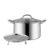 Stainless steel thickened double bottom soup pot steamer large-capacity binaural plus soup pot with steaming slices